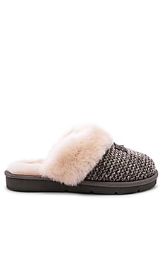 Ugg cozy best sale knit slippers charcoal