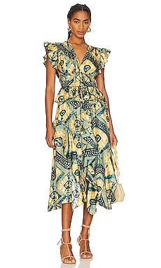 OTTILIE PRINTED BOHO DRESS