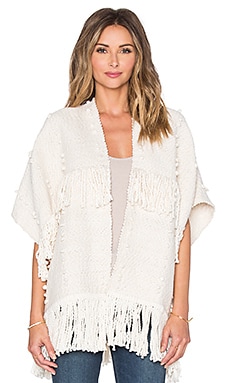 Ulla Johnson Fringe Cusco Wrap in Cream | REVOLVE