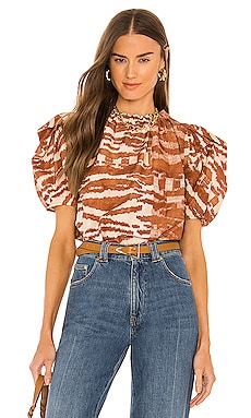 Ulla johnson discount tillie top flamingo