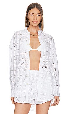 Vitamin a playa shirt dress sale white