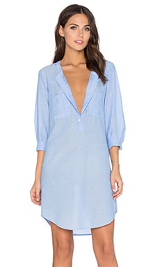 Velvet by Graham & Spencer Doma Cotton Chambray Shift Dress in Chambray ...