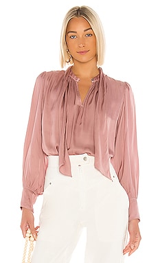 Velvet by Graham & Spencer Alanna Blouse in Blusher | REVOLVE