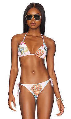 Tresor De La Mer Triangle Bikini Top VERSACE $425 NEW