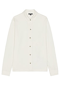 Marine Layer Archive Embroidered Short Sleeve Shirt in Natural