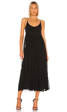 Vince Gathered Cami Dress in Black | REVOLVE
