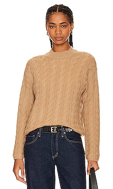 Twisted Cable Cropped CrewVince$277