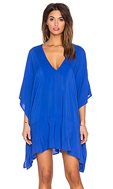 Vix Swimwear Maud Caftan in Solid Blue | REVOLVE