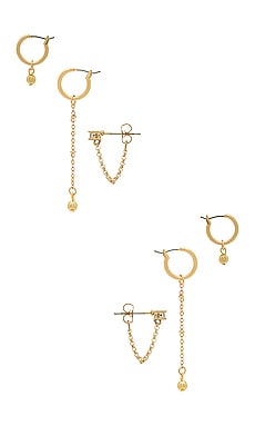 Vanessa Mooney Kody Earring Set in Gold | REVOLVE