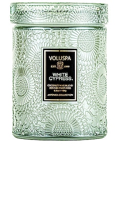 White Cypress Mini Large Jar Candle Voluspa $18 