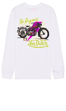 Biker Shop Graphic Long Sleeve Tee Von Dutch