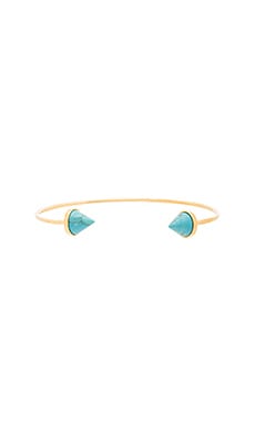 Product image of Wanderlust + Co Dusk To Dawn Turquoise Spike Cuff. Click to view full details