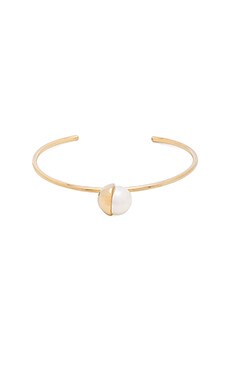Product image of Wanderlust + Co Dipped Pearl Cuff. Click to view full details
