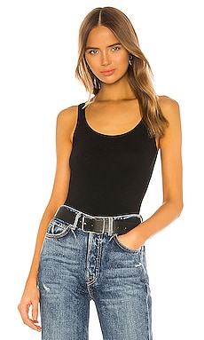 Free People, Keep It Sleek Bodysuit in Black