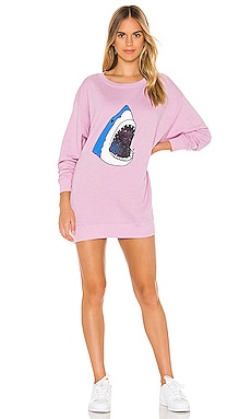 

Платье свитер space shark roadtrip - Wildfox Couture, Фиолетовый, Платье-свитер