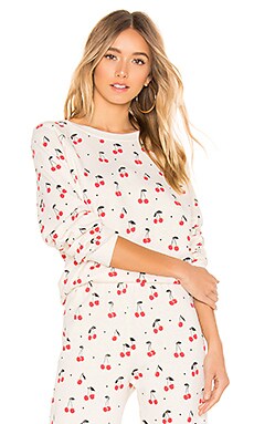 

Свитшот cherry oh baby - Wildfox Couture, Ivory, Графические