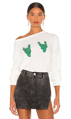 Rock On Saguaro Sweatshirt Wildfox Couture $37 
