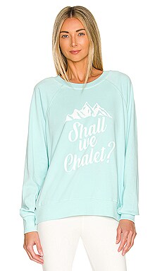 Shall We Chalet Sweatshirt Wildfox Couture $38 