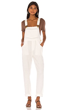 white overall jumpsuit