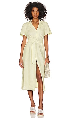 James perse shop linen shirt dress