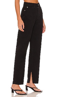 Product image of WeWoreWhat Mom Slit Straight Jean. Click to view full details