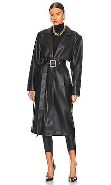 Product image of WeWoreWhat Vegan Leather Trench. Click to view full details