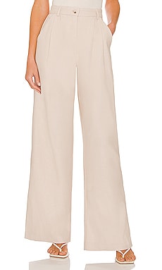Product image of WeWoreWhat High Rise Pleated Pant. Click to view full details