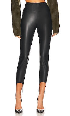 Product image of WeWoreWhat Vegan Leather Stirrup Legging. Click to view full details