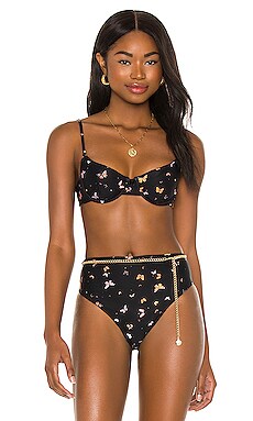 

Топ бикини vintage - WeWoreWhat, Черный, На косточках