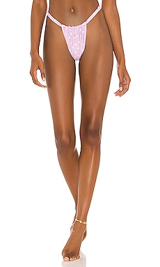 Product image of WeWoreWhat Ruched Adjustable Bikini Bottom. Click to view full details
