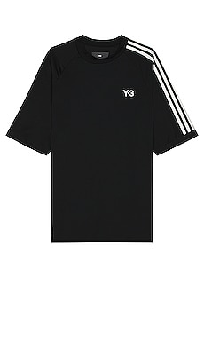 OFF-WHITE Off Stamp Rib Scoop SS Top Black/White