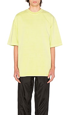 YEEZY Season 3 Heavy Knit Tee in Limelight | REVOLVE