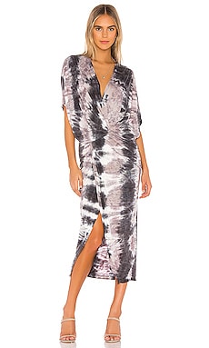 

Платье миди luana - Young Fabulous & Broke, Серый, С запахом