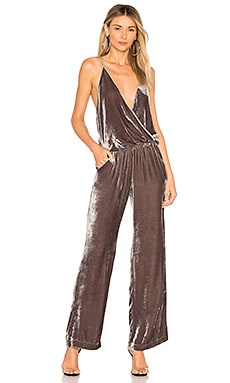 Young fabulous and broke cheap velvet jumpsuit