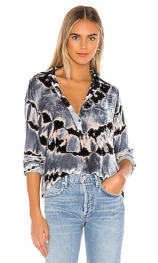 Young, Fabulous & Broke Zola Top in Prussian Stripe Wash | REVOLVE