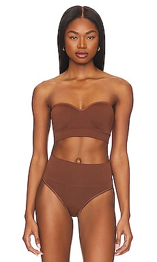 SPANX Seamless Shaping Thong in Chestnut Brown