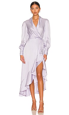 Silk Wrap Midi Dress Zimmermann $650 