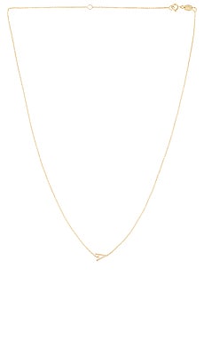 14K Gold Asymmetrical Initial Necklace Zoe Lev