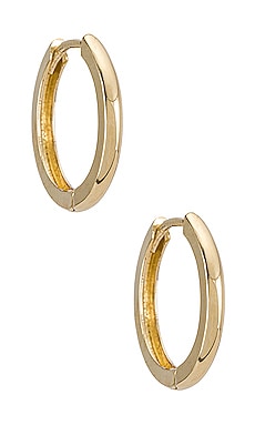 14k Gold Large Huggie Earrings Zoe Lev $300 