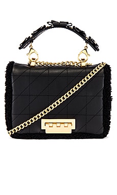 Zac Zac Posen Earthette Small Soft Chain Shoulder Bag in Black | REVOLVE