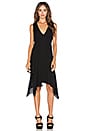 view 1 of 3 Asymmetrical Tank Dress in Black