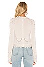 view 3 of 5 Pointelle Crewneck Sweater in Cream