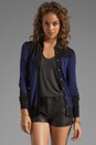 view 2 of 4 Collared Cardigan en Twilight/Black in Twilight & Black