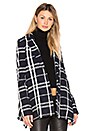 view 2 of 5 CHAQUETA ENVOLVENTE ATADA CON CINTO in Midnight Multi