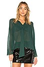 view 1 of 4 Pleated Blouse in Emerald