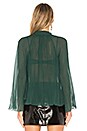 view 3 of 4 Pleated Blouse in Emerald