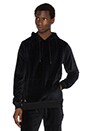 view 1 of 3 Boxed In Velour Hoodie in Black
