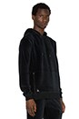 view 2 of 3 Boxed In Velour Hoodie in Black