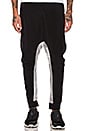 view 1 of 4 PANTALON ENTREJAMBE DESCENDU in Black/Transparent