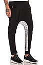 view 2 of 4 PANTALON ENTREJAMBE DESCENDU in Black/Transparent